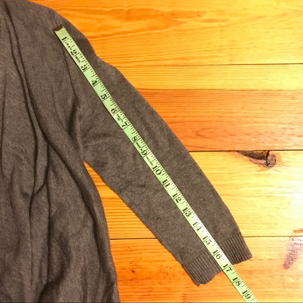 Ann Taylor LOFT Gray Wrap Cardigan, EUC, S - Picture 9 of 12